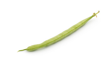 Fototapeta premium Green beans isolated on a white background.