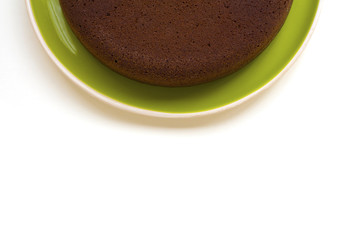 Chocolate sponge cake baked in multi cooker