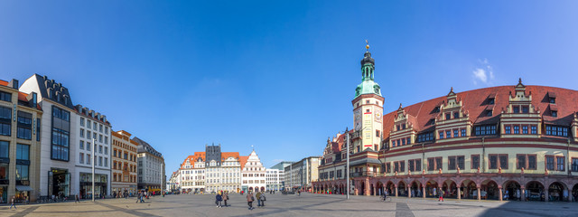 Leipzig, Markt, Panorama 