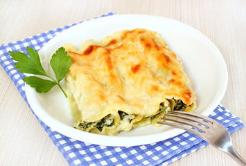 Lasagne ricotta e spinaci