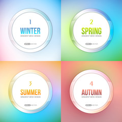 Four Seasons vector set