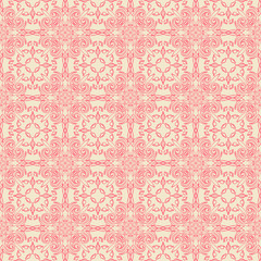 Fototapeta premium Vector damask seamless pattern background. Elegant luxury texture for wallpapers, backgrounds and page fill.
