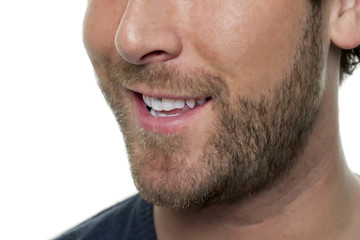 Obraz premium half man face close up