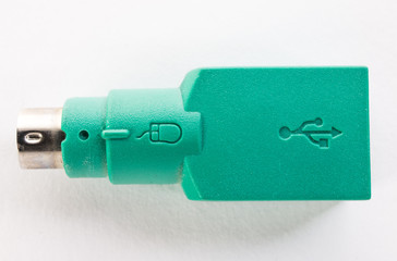 USB to PS2 plug adapter