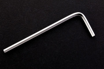 wight allen key on a black background