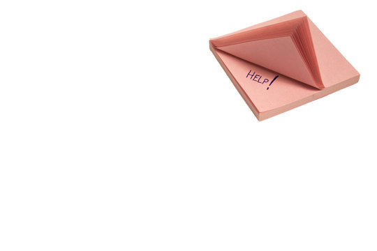 Mobbing Post it HELP Decuple