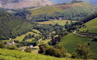 Vale Of Llangollen In North Wales