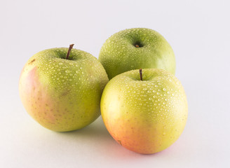 apples on a white background