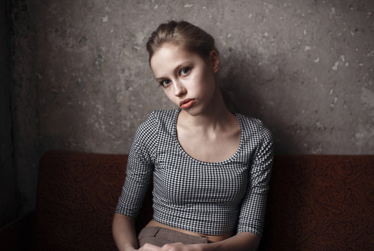 Portrait of young woman