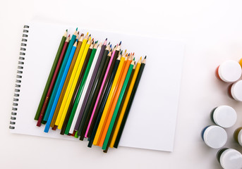 Obraz premium album for drawing gouache and colored pencils