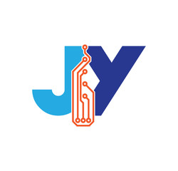 jy logotype simple tech