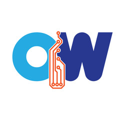 ow logotype simple tech