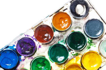 Watercolor paints. Paintbox