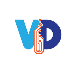 vd logotype simple tech