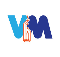 vm logotype simple tech