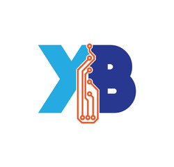yb logotype simple tech