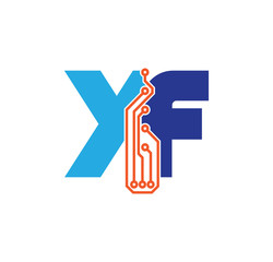 yf logotype simple tech