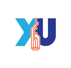 YU logotype simple tech