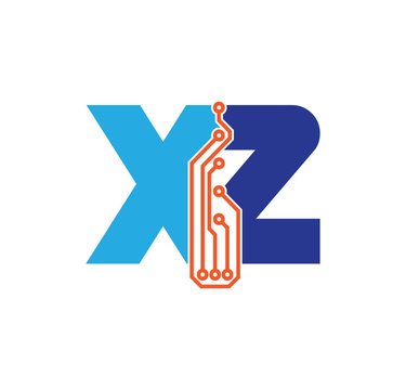 xz logotype simple tech
