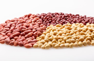 Red beans, peanuts and soybeans of agricultural products