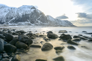 Fototapeta na wymiar Eggum, Lofoten Islands, Norway