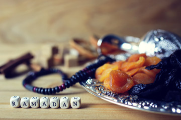 dried fruit beads silver