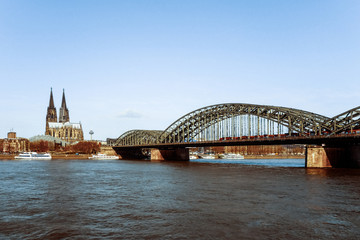 view of Gothic Cathedral in Cologne, Germany