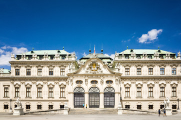 Fototapeta na wymiar landmark Belvedere is a historic building complex in Vienna Aust
