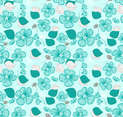 floral seamless patterns,floral background