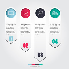 Modern infographic for business project