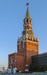 Fototapeta na wymiar Spasskaya Tower,Moscow,Russia