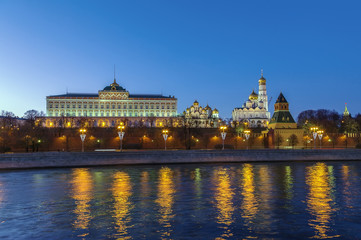 Fototapeta na wymiar View of the Moscow Kremlin,Russia