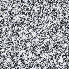 Vector background with silver glitter. 