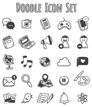 Doodle icon set