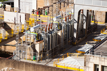 Closeup of Energy power station