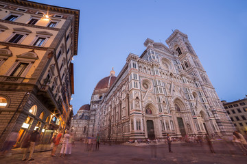 View of Florence after sunset from Piazzale Michelangelo, Floren