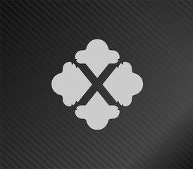 Letter X logo icon design - vector sign
