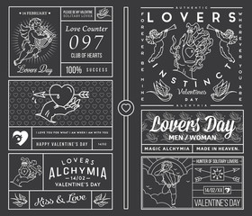 Lovers Greeting Cards white on black