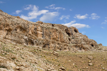 Fototapeta na wymiar Mountains of the canyon Negev Desert in Israel