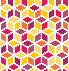 Vector modern seamless colorful geometry pattern, color abstract geometric background, pillow multicolored print, retro texture, hipster fashion design