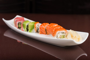 japanese sushi rolls