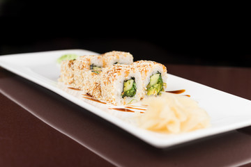 tasty seafood sushi