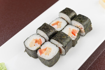 tasty seafood sushi