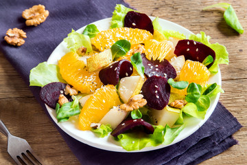 Beetroot and orange salad