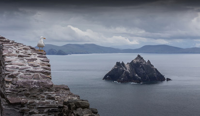 View from Skellig Michael Island,Ireland,Europe ,Location of sta