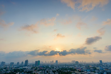 Obraz premium art of sky over Bangkok city Thailand