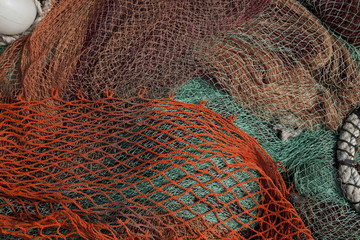 colorful fishing nets
