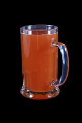 Glass mug with water