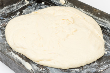 Mixed dough ready for baking