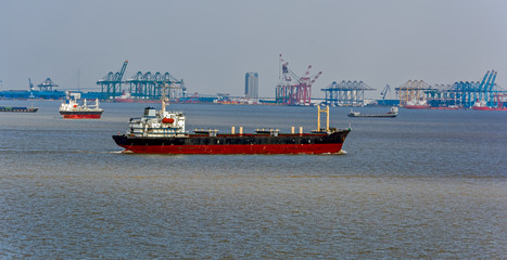 Ships on Yangtze river